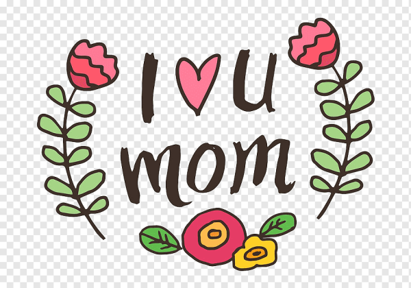 I Love mom надпись