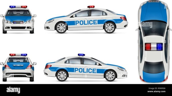 Машина ДПС на белом фоне