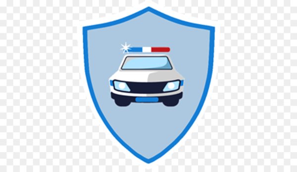 Полицейская машина силуэт