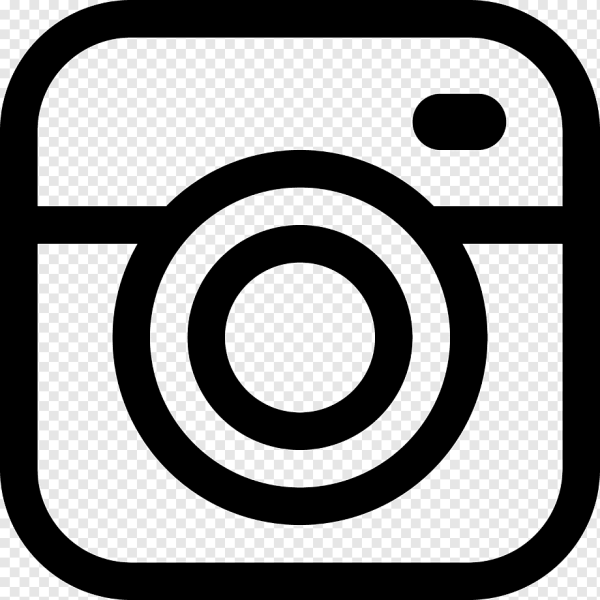 Значок инстаграма белый