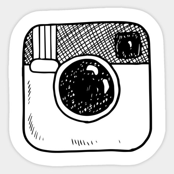 Стикеры чёрно белые для личного дневника