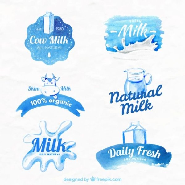 Молоко дизайнерский логотип