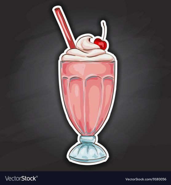 Молочный коктейль стикер