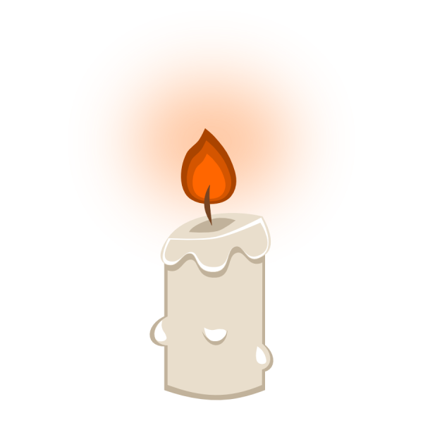 Свечка нарисованная