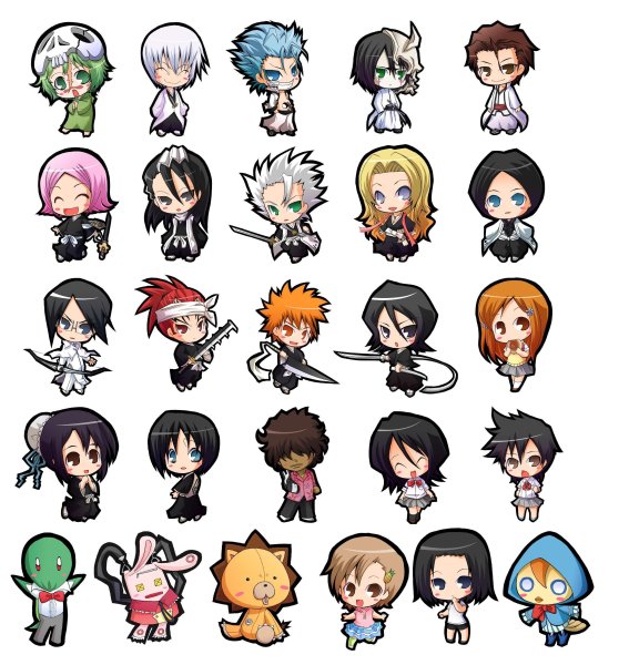 Чиби герои Блич