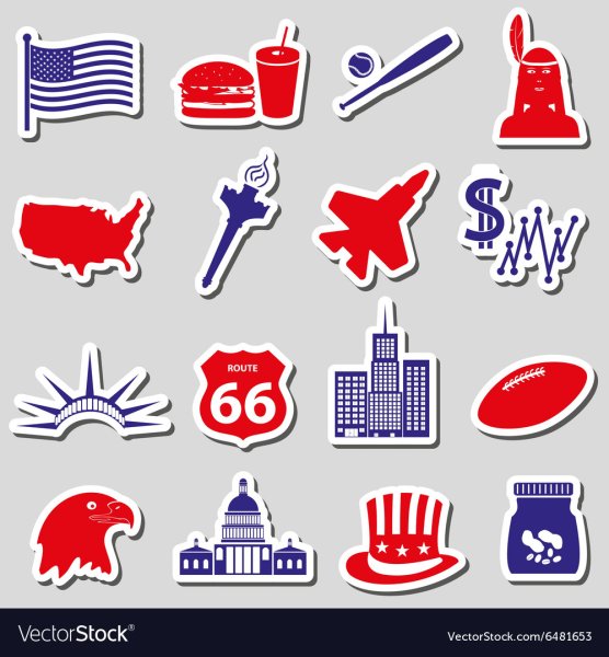 Стикеры на американскую тему