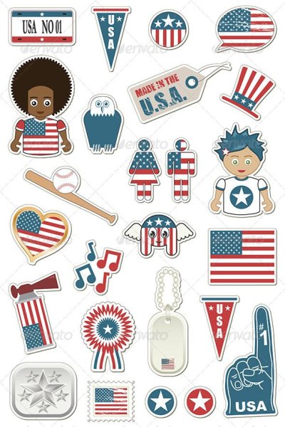 Американские Стикеры