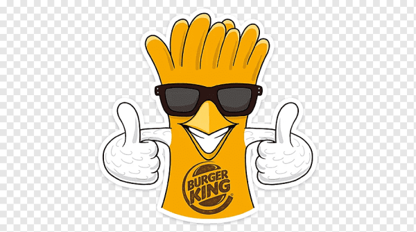 Стикер курица Burger King