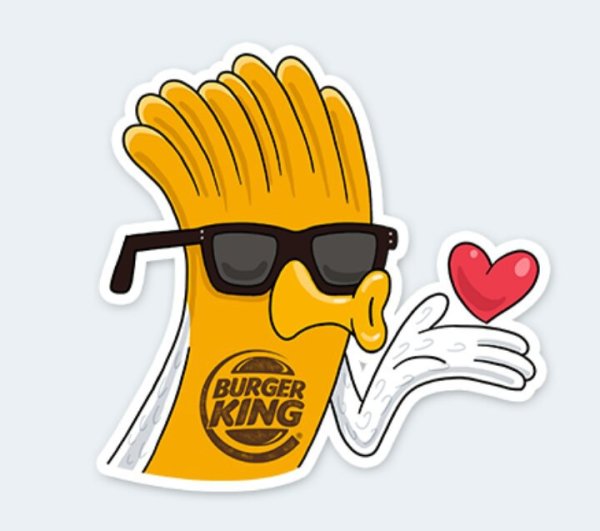 Стикеры бургер Кинг