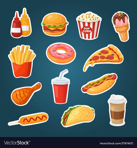 Наклейка Стикеры бургер Кинг