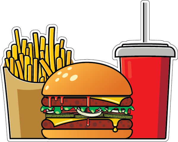 Гамбургер стикер