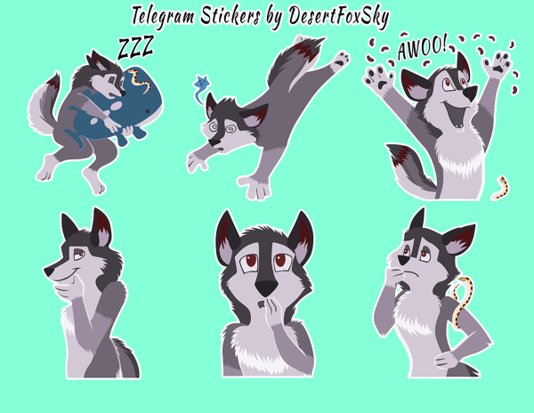 Стикеры фурри эмоции