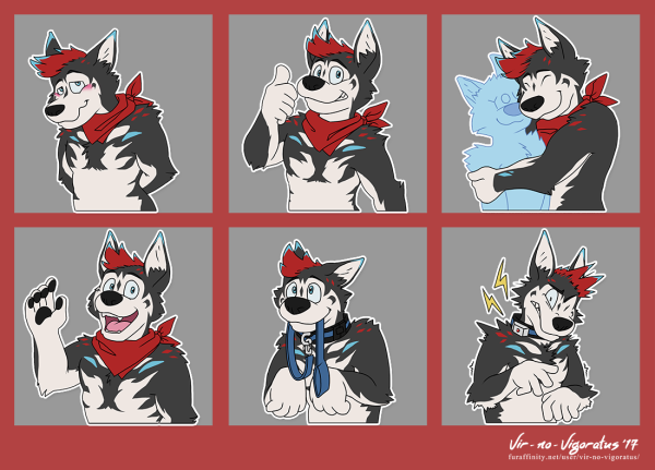 Минималистичные Стикеры фурри