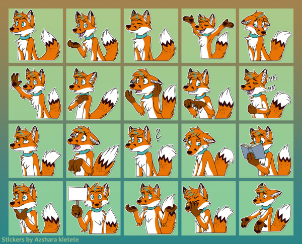 Фурри Стикеры