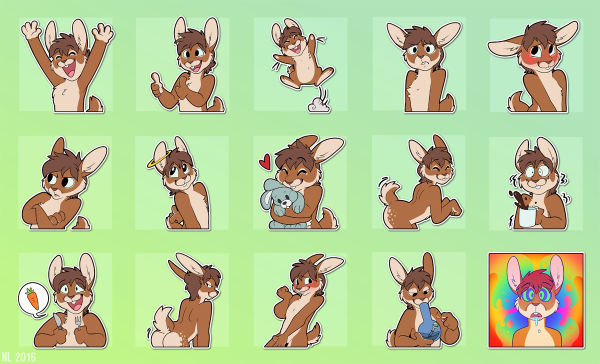 Наклейки фурри