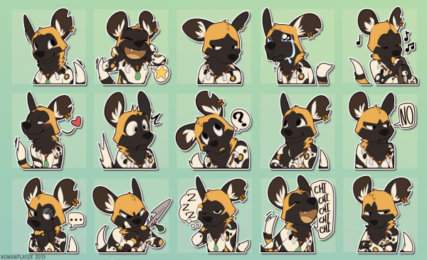 Фурри Стикеры для телеграмма