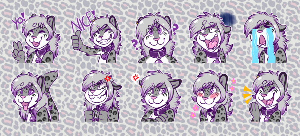 Стикеры для распечатки фурри