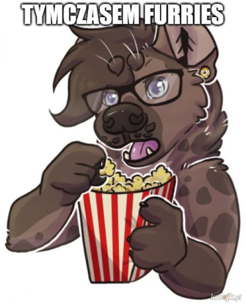 Фурри с попкорном