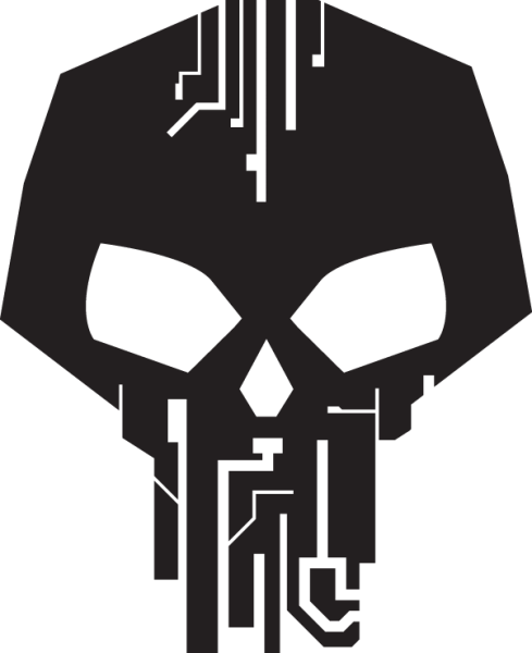 Логотип в стиле киберпанка