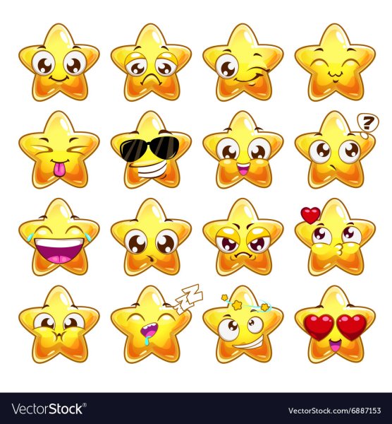 Звездочки с рожицами