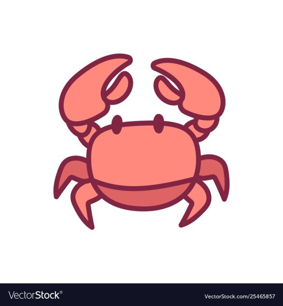Морской краб вектор