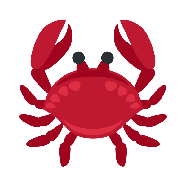 Морской Крабик вектор