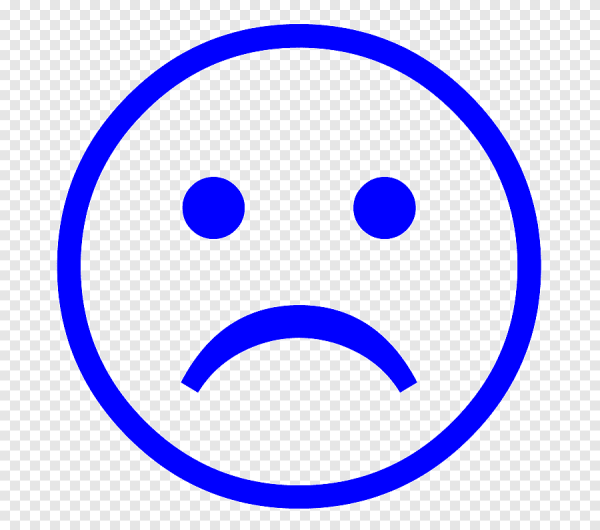 Грустный смайлик