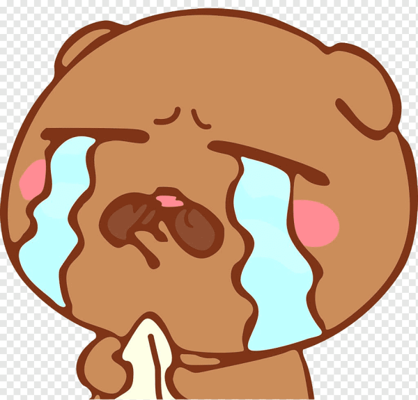 Грустный стикер