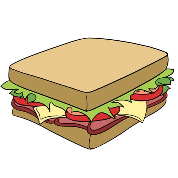 Нарисовать сэндвич