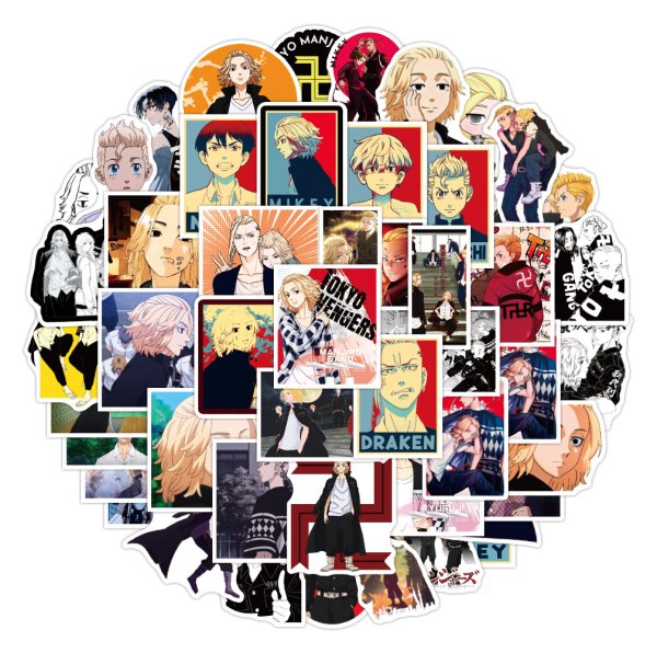 Наклейки по аниме Токийские Мстители