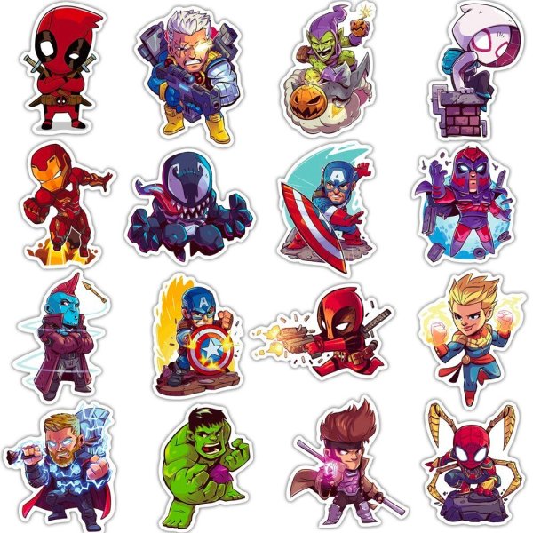 Марвелл детские наклейки