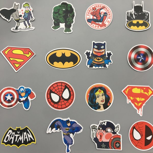 Наклейки с супергероями