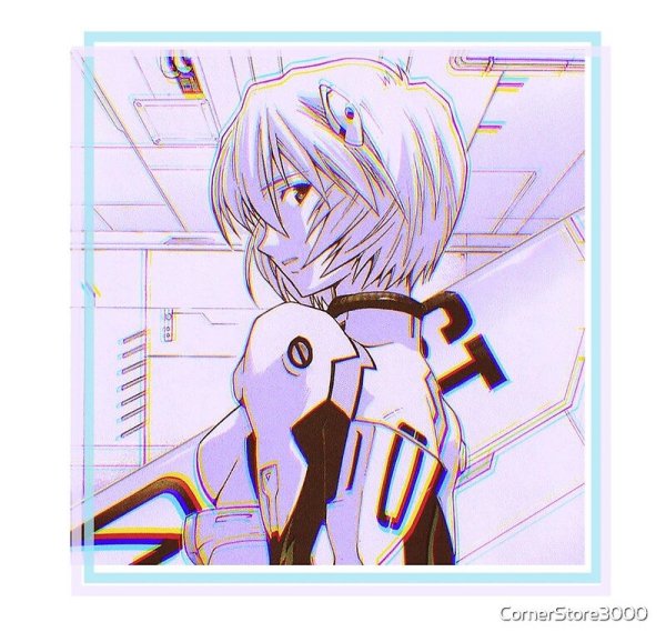 Аянами Рей на прозрачном фоне