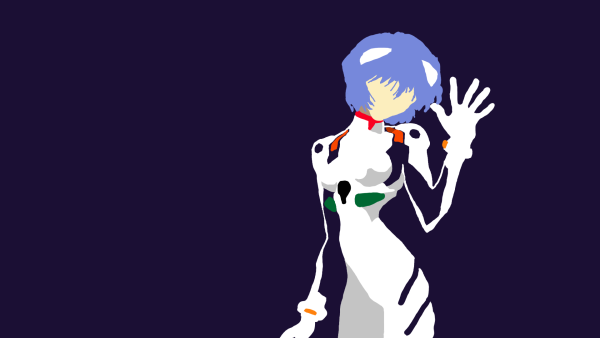 Евангелион Рэй сидит