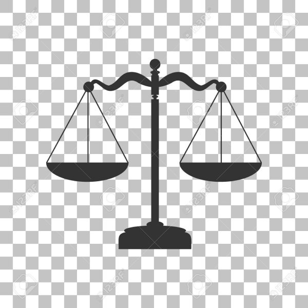 Чаша весов черно-белая