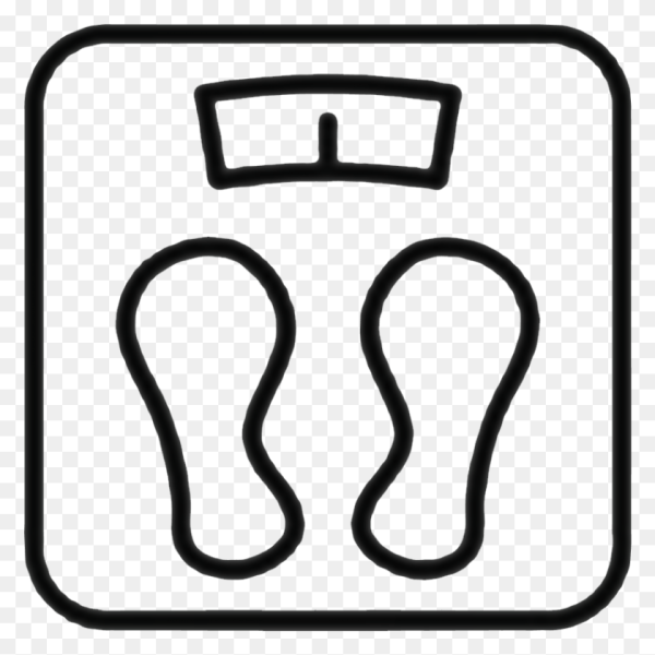 Весы напольные пиктограмма