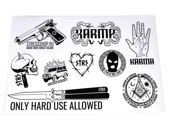 Наклейки на бмх стикер пак