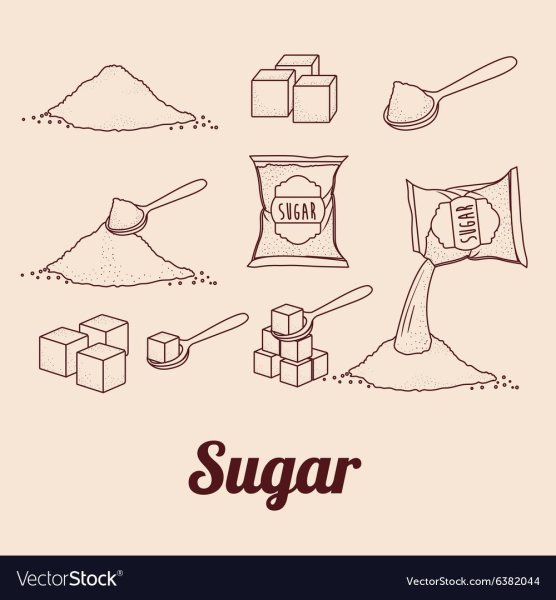Сахар векторное изображение