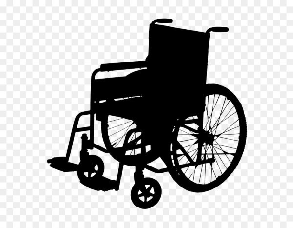 Ребенок на инвалидной коляске силуэт