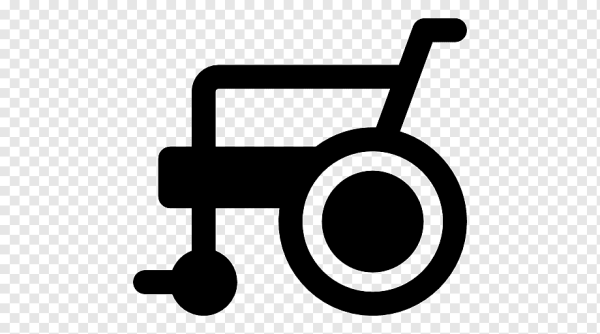 Иконка инвалидная коляска вектор