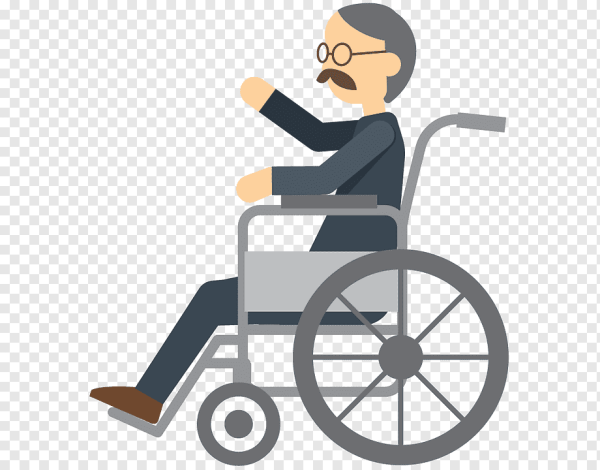 Человечек на инвалидной коляске
