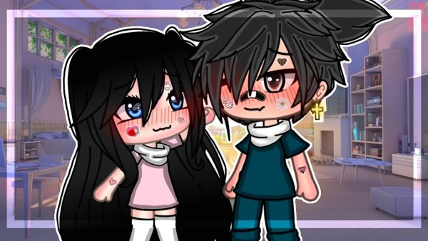 Зелёные волосы гача лайф