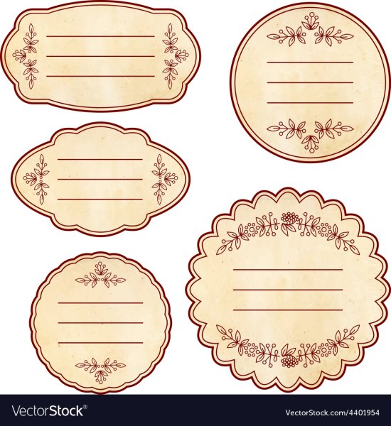 Винтажные векторные этикетки