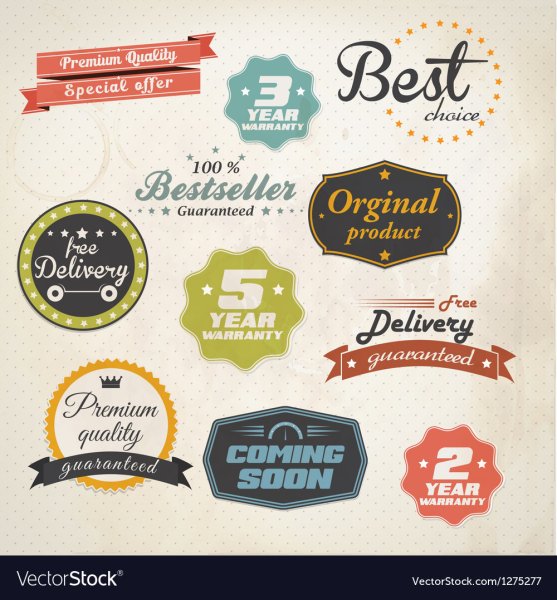 Ретро наклейки 16