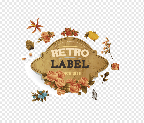 Винтажные ретро наклейки