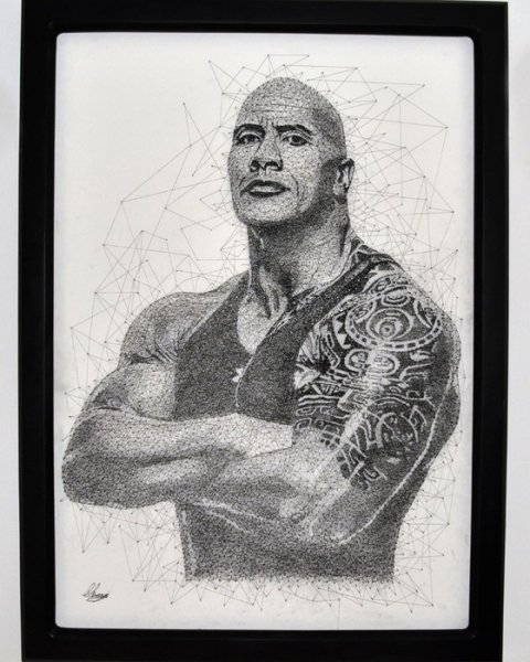 Дуэйн Джонсон лицо