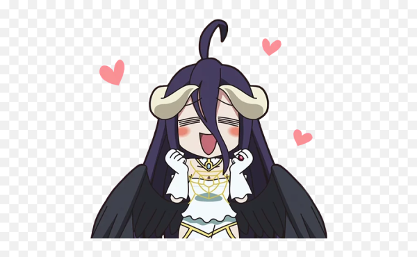 Аниме Стикеры Повелитель альбедо