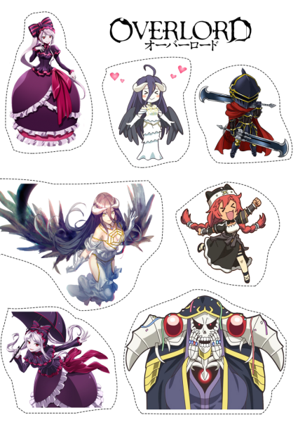 Альбедо наклейки Оверлорд