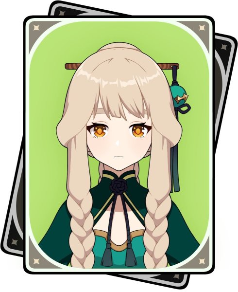 Аяка Геншин Импакт карточка