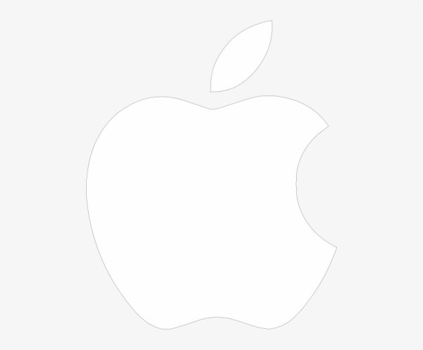 Apple White logo transparent